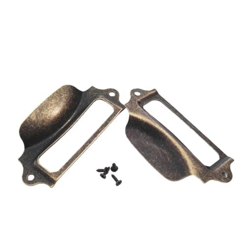 Etikettenhalter, 30 Stück, Metall-Etiketten-Ziehrahmen, Griff, Datei-Namenskartenhalter für Möbel, Schrank, Schublade, Schmuckkästchen, Box (Farbe C) von Yangshe