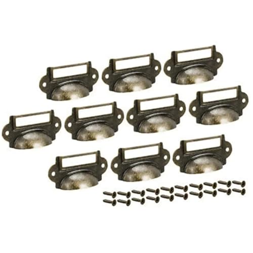Etikettenhalter, 50 Stück, antikes Messing, Schublade, Schrank, Rahmen, Griff, Datei-Namenskartenhalter Etikettenhalter, 50 Stück, antikes Messing, Schublade, Schrank, Rahmen, Griff, Datei-Namenskartenhalter von Yangshe