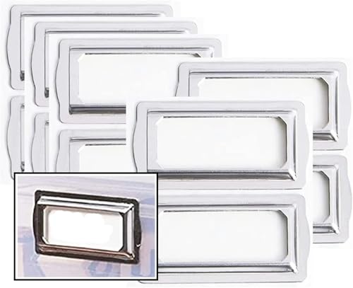 Etikettenhalter, horizontaler Clip, Etikettenhalter, Metall, Schubladenanhänger, 20 Stück Etikettenhalter, horizontaler Clip, Etikettenhalter, Metall, Schubladenanhänger, 20 Stück von Yangshe
