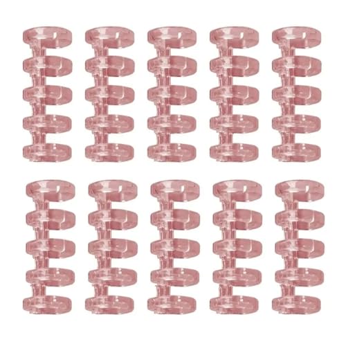 Ringbuch, 100 Stück, Binderücken, Schnappspaltringe, Lernkarten, A4, A5, A6, Notizbuch, lose Blätter, 5 Ringe, Schreibwaren, Bürobedarf (Rosa) von Yangshe