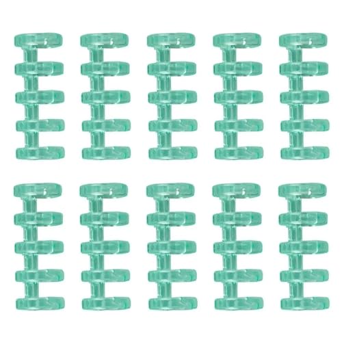 Ringbuch, 100 Stück, Binderücken, Schnappspaltringe, Lernkarten, A4, A5, A6, Notizbuch, lose Blätter, Schreibwaren, Bürobedarf, Kunststoff (grün) von Yangshe