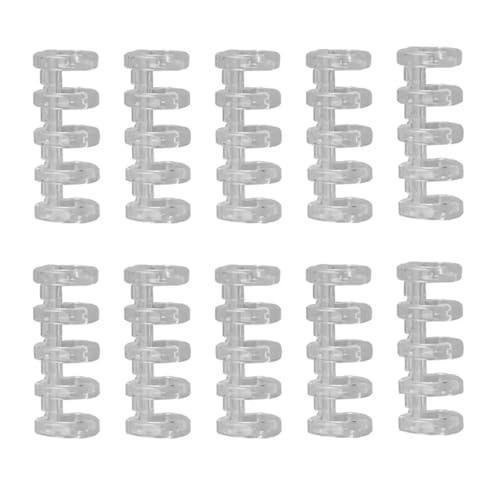 Ringbuch, 100 Stück, Binderücken, Schnappspaltringe, Lernkarten, A4, A5, A6, Notizbuch, lose Blätter, Schreibwaren, Bürobedarf, Kunststoff (transparent) von Yangshe