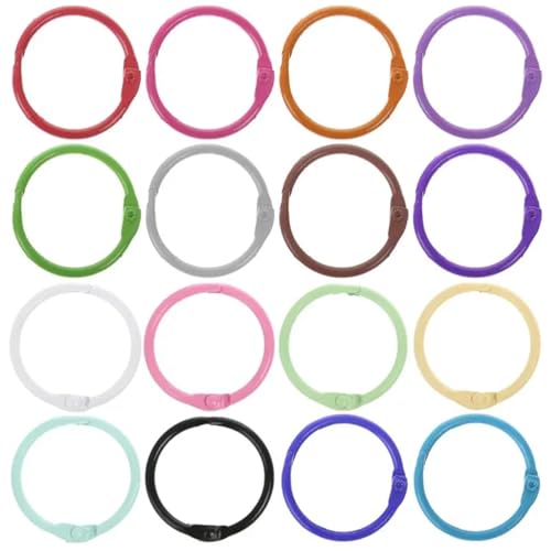 Ringbuch, 100 Stück, Metall, lose Blätter, Ringbuchreifen, DIY-Alben, Schule, Bürobedarf, Bastelarbeiten, Buchreifen (PK) von Yangshe