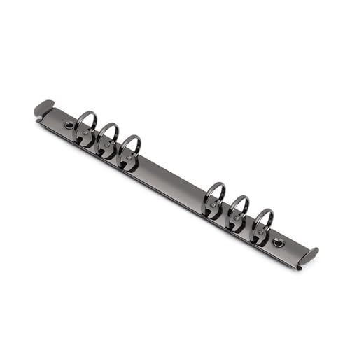 Ringbuch, 20 Stück, A4/B5/A5/A6/A7, Metall-Ringbuch, nachfüllbar, Notizbuch, Binderinge, lose Blätter, Aktenordner, Schreibwaren, Bürobedarf (A5-schwarz) von Yangshe