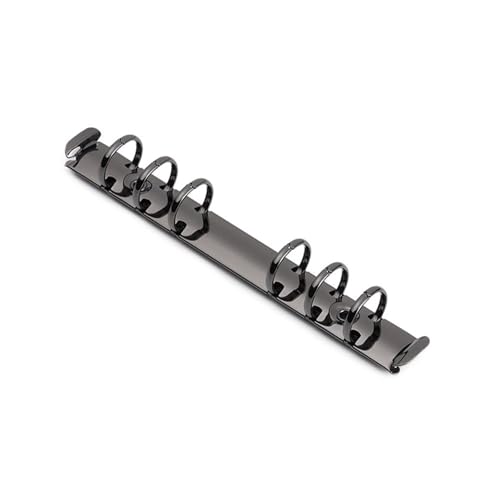 Ringbuch, 20 Stück, A4/B5/A5/A6/A7, Metall-Ringbuch, nachfüllbar, Notizbuch, Binderinge, lose Blätter, Aktenordner, Schreibwaren, Bürobedarf (A6-schwarz) von Yangshe