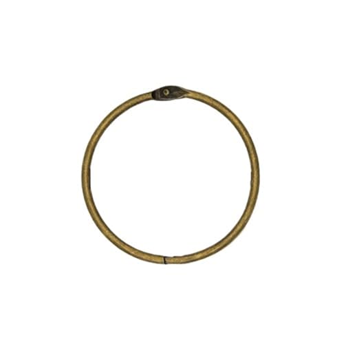 Ringbuch, Metall-Ringbuch, 15, 20 mm, DIY-Alben, lose Blätter, Buchreifen, Öffnung, Bindung, Zubehör, Fotoalbum (15 mm) von Yangshe