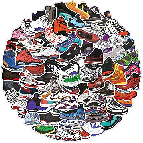 Yangsiw 50 Stück Basketball-Aufkleber, mehrfarbig, Cartoon-Vinyl-PVC-Aufkleber, wasserabweisend, zum Dekorieren von Laptops, Autos, Skateboards usw. von Yangsiw