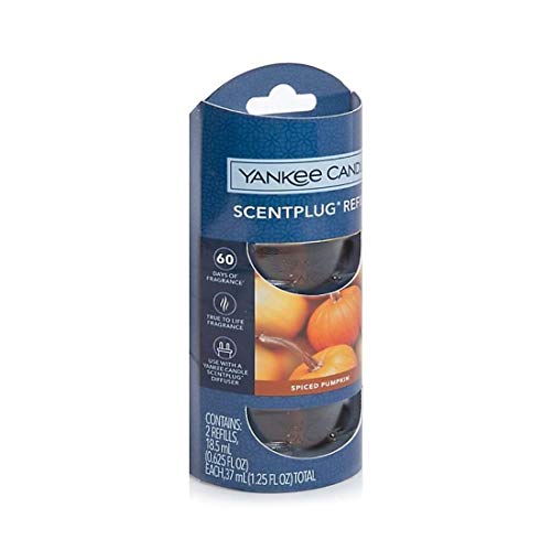 Yankee Candle Duftstecker Nachfüllpack (18,5 ml) (2 Stück) (Gewürzter Kürbis) von Yankee Candle