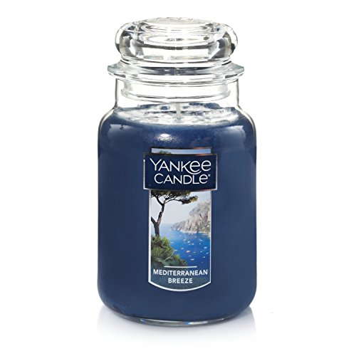 Yankee Candle Großes Glas Mittelmeer-Brise, Paraffinwachs, blau, 4 inches, 113 Yankee Candle Großes Glas Mittelmeer-Brise, Paraffinwachs, blau, 4 inches, 113 von Yankee Candle