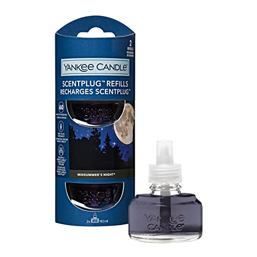 Yankee Candle ScentPlug Nachfüllpackungen | Midsummer’s Night Duftöl für Raumduftstecker | bis zu 60 Tage Duft | 2 Stück Yankee Candle ScentPlug Nachfüllpackungen | Midsummer’s Night Duftöl für Raumduftstecker | bis zu 60 Tage Duft | 2 Stück von Yankee Candle