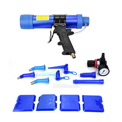 Yanmis Glas-Klebepistolen-Kit, 310 ml, pneumatische Glas-Klebepistole, blau, Barrel-Style, für Photovoltaik, Solarmodule, Badewannen, Fischtanks & mehr von Yanmis