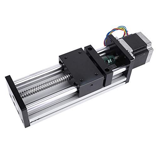 Linear Motion Kit, Linearführungsschiene Doppelwellen-Kugelumlaufspindel-Führungsschiene 100 mm Effektiver Hub mit 42 Motoren(1610 Kugelumlaufspindel) von Yanmis