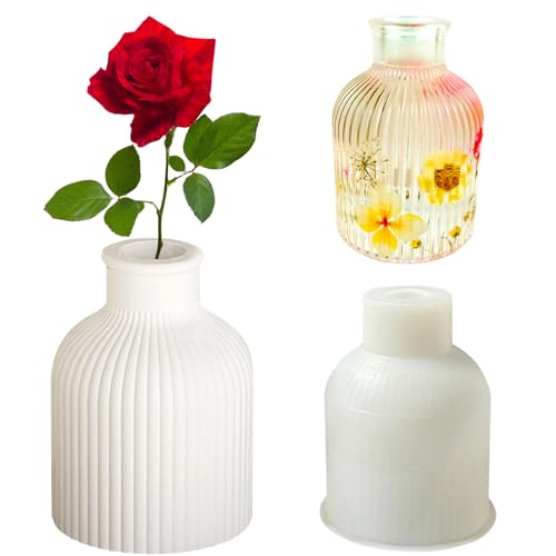 Vase Silicone Mould Silikonformen Epoxidharz Formen Silikon,Epoxy Resin Mould, DIY Vases Resin Moulds, Silikon Vase Formen füR Schimmel Herstellung Make-Up Pinsel Stifthalter Kristallflasche (Stil-1) Vase Silicone Mould Silikonformen Epoxidharz Formen Silikon,Epoxy Resin Mould, DIY Vases Resin Moulds, Silikon Vase Formen füR Schimmel Herstellung Make-Up Pinsel Stifthalter Kristallflasche (Stil-1) von Yanmucy