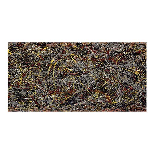 Jackson Pollock Berühmte Abstrakte Kunst Gemälde Leinwand Malerei Poster und Drucke Wandbilder für Wohnzimmer Dekoration 85x170cm (34x67in) Ungerahmt von Yanyan Art