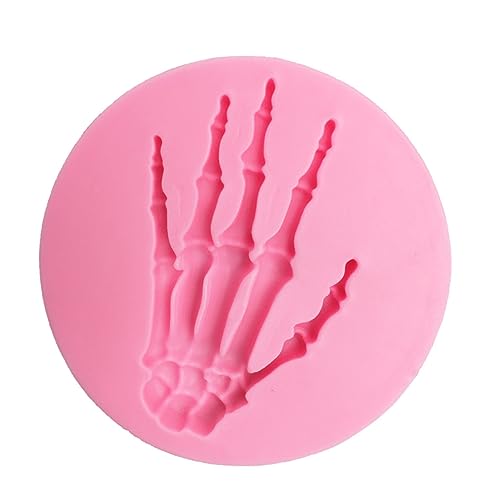 Halloween Silikonform Schädel Hand Horror Modellierung Form DIY Backdekoration Form zum Backen, Kuchenform von Yaoliucp