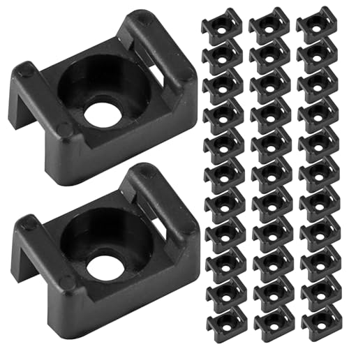 Kabelclips - 100 Stück Kabelhalter - Kabelklammern - Abstellgleis zum Hängen - Kabelhalter für Schreibtisch - Klemmen - Kabelclip - Drahtorganisator von Yaoliucp