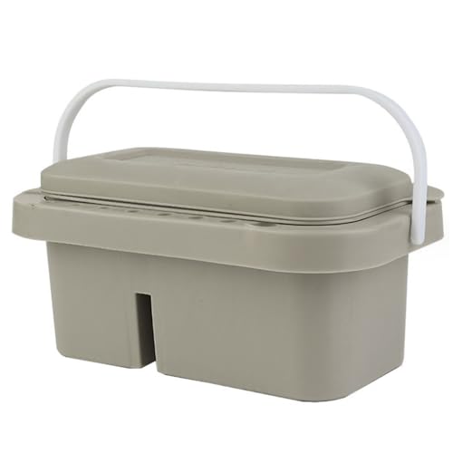 Yaoliucp Pinselreiniger mit Pinselhalter, Waschmaschine, Tabletts Pinselhalter mit Griffmalerei Vorräte für Aquarellöl Acryl Gouache Malerei grauer Pinsel Pinselreiniger von Yaoliucp