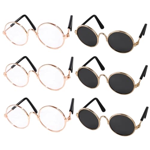 Yaoliucp Puppenbrillen 6 Paare Metall Wire Puppe Sonnenbrille Klassische Retro -Brillen Eyewear Mini Sonnenbrille für Handwerk Dolls Haustiere Kostüm Cosplay Foto Requisiten Yaoliucp Puppenbrillen 6 Paare Metall Wire Puppe Sonnenbrille Klassische Retro -Brillen Eyewear Mini Sonnenbrille für Handwerk Dolls Haustiere Kostüm Cosplay Foto Requisiten von Yaoliucp
