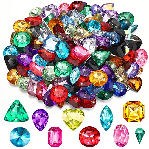 150 Stück Piratenschatz Diamanten Acryl Edelsteine für Kinder Acryl Diamanten Bunt Piratenschatz Mitgebsel Münzen Kinder Diamanten Deko für Piraten-Party, Tischdekorationen, 10 von Yaomiao