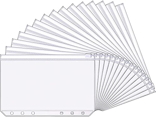 Yaomiao A6 Größe 6 Löcher Ordnertaschen Plastik Ordner Reißverschluss Mappen 6 Löcher Reißverschluss Taschen für Lose Blätter für Dokumente Notizbücher Karten (8 Packungen) Yaomiao A6 Größe 6 Löcher Ordnertaschen Plastik Ordner Reißverschluss Mappen 6 Löcher Reißverschluss Taschen für Lose Blätter für Dokumente Notizbücher Karten (8 Packungen) von Yaomiao