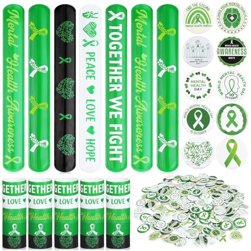 Yaomiao 360-teiliges Zubehör-Set für psychische Gesundheit, enthält 180 grüne Bänder und 180 Anstecknadeln für psychische Gesundheit, für Veranstaltungen, Wohltätigkeitsorganisationen, Partygeschenke Yaomiao 360-teiliges Zubehör-Set für psychische Gesundheit, enthält 180 grüne Bänder und 180 Anstecknadeln für psychische Gesundheit, für Veranstaltungen, Wohltätigkeitsorganisationen, Partygeschenke von Yaomiao