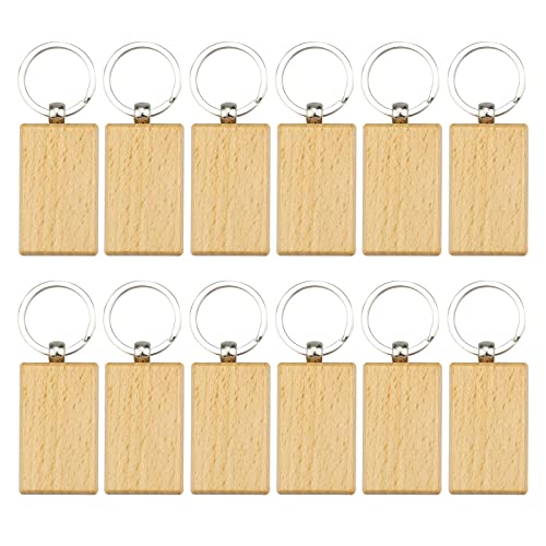 YapitHome 12 Stück Blanko Holz Schlüsselanhänger Rechteck Holz Schlüsselanhänger für DIY, Schlüsselanhänger zum Basteln, Geschenk Schlüsselanhänger Holz Blanko YapitHome 12 Stück Blanko Holz Schlüsselanhänger Rechteck Holz Schlüsselanhänger für DIY, Schlüsselanhänger zum Basteln, Geschenk Schlüsselanhänger Holz Blanko von YapitHome
