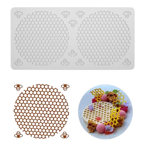 YapitHome Bienenwaben Silikonform,Spitzen-Fondant-Formen,Prägematte Silikon für Kuchendekoration,Fondant, Schokolade,Tellerdekoration YapitHome Bienenwaben Silikonform,Spitzen-Fondant-Formen,Prägematte Silikon für Kuchendekoration,Fondant, Schokolade,Tellerdekoration von YapitHome