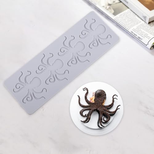 YapitHome Fondant Kuchen Prägung Matte Oktopus Spitze Silikonform Silikonformen Gießformen Blätter für Fudge,Schüsseldekoration,Schokolade, Silikon,Ton YapitHome Fondant Kuchen Prägung Matte Oktopus Spitze Silikonform Silikonformen Gießformen Blätter für Fudge,Schüsseldekoration,Schokolade, Silikon,Ton von YapitHome