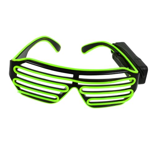 Yardenfun Kabellose LED Brille Blinkende Partybrille Leuchtbrille für Karneval Festivals und Halloween Langlebig Kunststoff für Erwachsene von Yardenfun