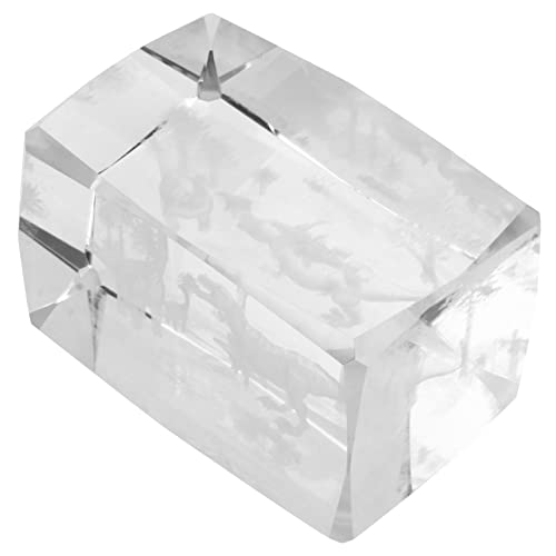 Yardenfun 1 Stück Kreatives Kristallornament Transparentes für Zuhause Handgefertigte Tischdekoration Einzigartiges für Sammler und Stilvolle Inneneinrichtung von Yardenfun