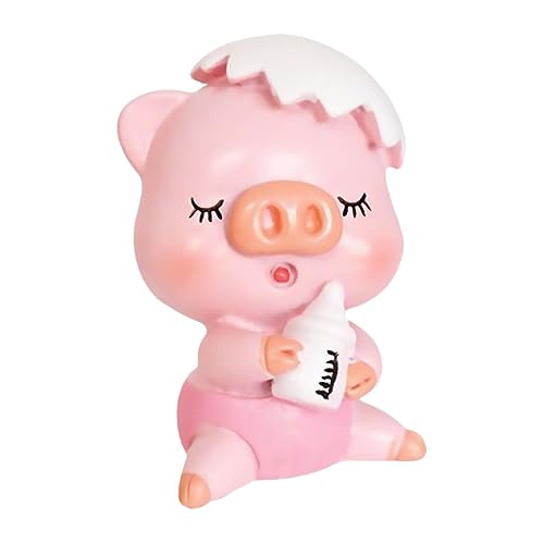 Yardenfun 1 Stück Lustiger Schwein Cake Topper Kreative Kuchen Dekoration für Geburtstagsfeiern Feiertage und Backen Figur für Süße und Heimdeko von Yardenfun
