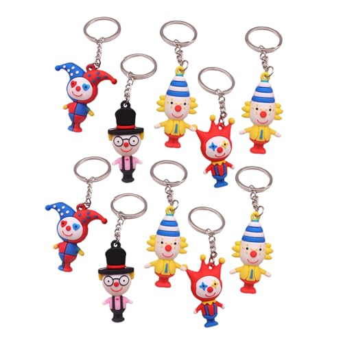 Yardenfun 10 Stück Teiliges Clown Schlüsselanhänger mit Kreativen Puppenanhängern Bunte und Lustige Schlüsselringe Leichte und Tragbare Dekoration für Taschen und Partytüten Yardenfun 10 Stück Teiliges Clown Schlüsselanhänger mit Kreativen Puppenanhängern Bunte und Lustige Schlüsselringe Leichte und Tragbare Dekoration für Taschen und Partytüten von Yardenfun