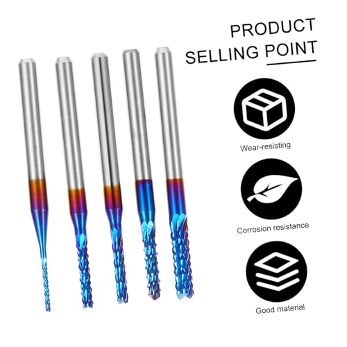 Yardenfun 10 Stück Teiliges Cnc Fräser Schaft Wolframstahl Endmill mit Corn Shape Design Beschichtete Gravur und Bohrwerkzeuge für Präzises Fräsen und Effiziente Spanabfuhr von Yardenfun