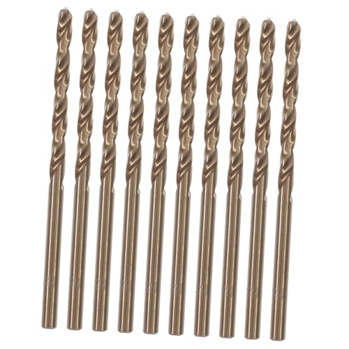 Yardenfun 10 Stück Teiliges Hochleistung Stahl Spiralbohrer für Gehärtetes Metall Edelstahl Gusseisen Präzises Bohren Verschleißfest Geeignet für Heimwerker und Profis von Yardenfun