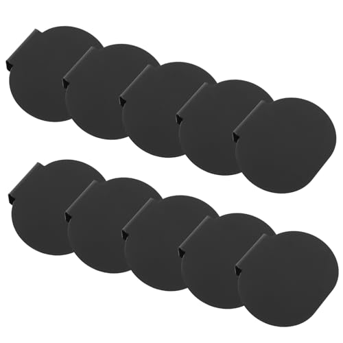 Yardenfun 10 Stück Wiederbeschreibbare Etikettenhalter für Preisauszeichnungen Schwarze Clip Halter für Aufbewahrungsbehälter für Supermarktorganisation von Yardenfun