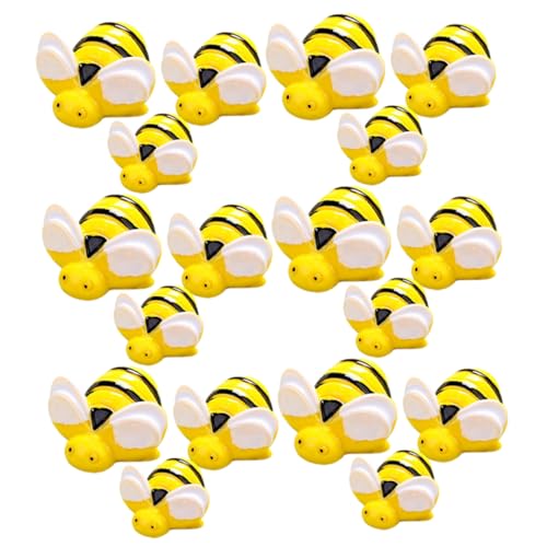 Yardenfun 100 Stück Resin Bienen Verzierungen Handgemachte Bienen Charms für Handyhüllen Haarclips DIY Dekorationen Miniatur Verschiedenen Große Mittel Kleine von Yardenfun