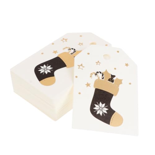Yardenfun 100 Stück Teiliges Weihnachtsanhänger Kleine Kreative DIY Lesezeichen aus Hochwertigem für Geschenkdekoration und Weihnachtsfeiern Vielseitig Einsetzbar und Robust von Yardenfun