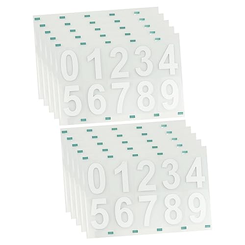 Yardenfun 10Sätze Reflektierende Zahlenaufkleber Wasserdichte Mailbox Nummern Aufkleber für Adressschilder Langlebig und Einfach Anzubringen für Büroschilder Yardenfun 10Sätze Reflektierende Zahlenaufkleber Wasserdichte Mailbox Nummern Aufkleber für Adressschilder Langlebig und Einfach Anzubringen für Büroschilder von Yardenfun