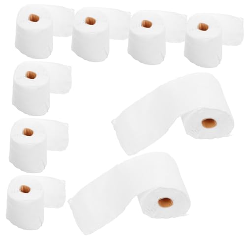 Yardenfun 12 Stück Miniatur-puppenhaus-toilettenpapierrollen, 1–12 Puppenhaus-rollenpapier, Miniatur-papierhandtuch, Küche, Puppenhaus-zubehör von Yardenfun