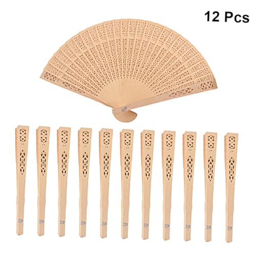 Yardenfun 12 Stück Teiliges Holz Faltfächer Chinesische Handgefertigte Dekorationsfächer mit Hohlem Muster Leicht und Kompakt Vintage Stil für Bühne Alltag und Wohnkultur Yardenfun 12 Stück Teiliges Holz Faltfächer Chinesische Handgefertigte Dekorationsfächer mit Hohlem Muster Leicht und Kompakt Vintage Stil für Bühne Alltag und Wohnkultur von Yardenfun