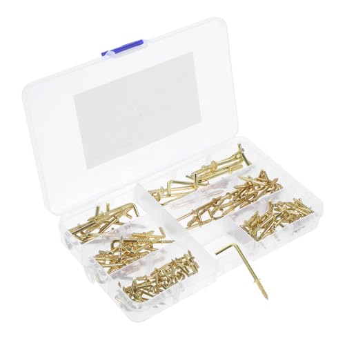 Yardenfun 120 Stück Förmige Schraubhaken Metall Schrauben für Bilderrahmen Selbstschneidende Haken für DIY Projekte Geeignet für Holz Yardenfun 120 Stück Förmige Schraubhaken Metall Schrauben für Bilderrahmen Selbstschneidende Haken für DIY Projekte Geeignet für Holz von Yardenfun