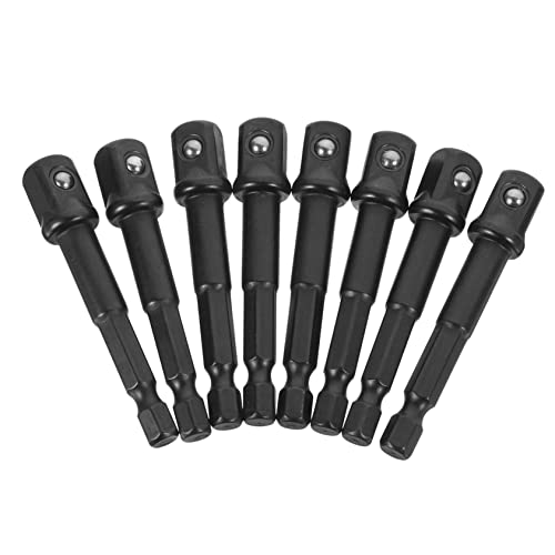Yardenfun 1Satz Impact Socket Adapter Teilig Bohradapter Gehärtetem Stecknussadapter für Elektrowerkzeuge und Handantriebe Hohe Verschleißfestigkeit von Yardenfun