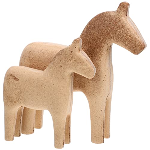 Yardenfun 2 Stück Holzfigur Einzigartige Pferdeform Dekoration für Büro Zuhause Hochwertige Holzverarbeitung für Kreative Wohnambiente oder Tischdeko Kompakt und Vielseitig Einsetzbar Yardenfun 2 Stück Holzfigur Einzigartige Pferdeform Dekoration für Büro Zuhause Hochwertige Holzverarbeitung für Kreative Wohnambiente oder Tischdeko Kompakt und Vielseitig Einsetzbar von Yardenfun