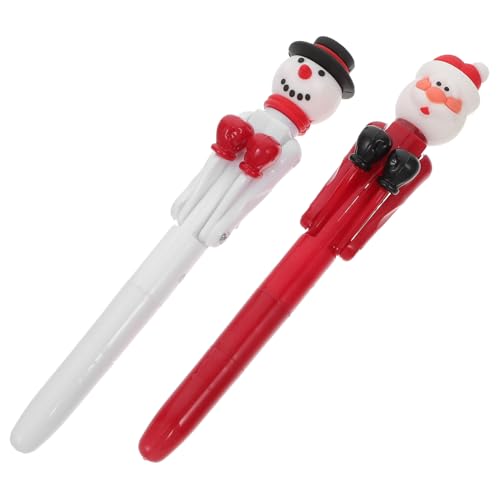 Yardenfun 2 Stück Lustige Weihnachts Kugelschreiber Santa Claus Schneemann Boxen Stifte für Klassenkameraden Weihnachtsgeschenke für Partys Austausch Yardenfun 2 Stück Lustige Weihnachts Kugelschreiber Santa Claus Schneemann Boxen Stifte für Klassenkameraden Weihnachtsgeschenke für Partys Austausch von Yardenfun