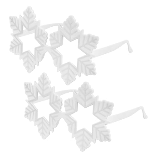 Yardenfun 2 Stück Weihnachtsbrillen mit Schneeflocken Motiv Kreative Fotorequisiten aus Robustem für Erwachsene Festliche Party Deko für Weihnachten und Fotoaufnahmen Yardenfun 2 Stück Weihnachtsbrillen mit Schneeflocken Motiv Kreative Fotorequisiten aus Robustem für Erwachsene Festliche Party Deko für Weihnachten und Fotoaufnahmen von Yardenfun