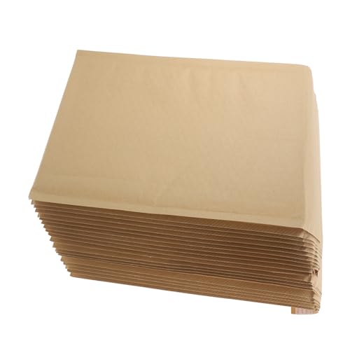 Yardenfun 20 Stück Gepolsterte Versandtaschen Verstärkte Kraftpapier Bubble Mailer mit Selbstklebendem Verschluss Stoßdämpfend und Reißfest für Warensendung und Sicheren Paketversand von Yardenfun