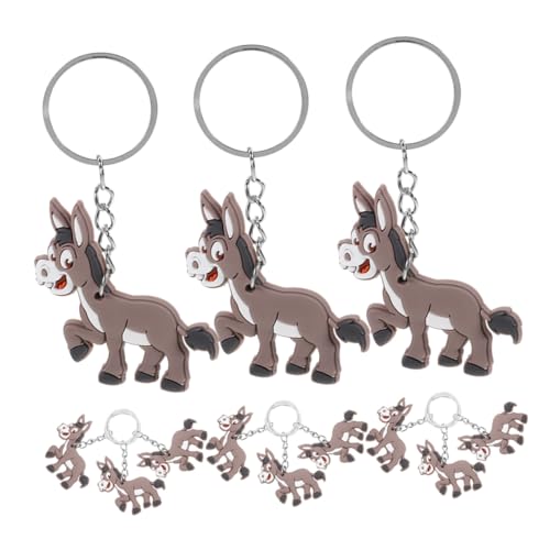 Yardenfun 20 Stück Teiliges Donkey Schlüsselanhänger Tier Anhänger Cartoon Deko für Taschen und Schlüssel für Kindergeburtstagsfeiern Mitbringsel von Yardenfun