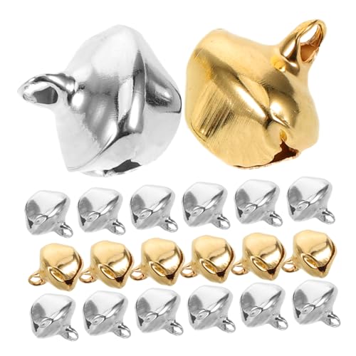 Yardenfun 200 Stück Kupfer Glöckchen für DIY Schmuckherstellung und Haustierhalsbänder Kleine Silberne und Goldene Anhänger mit Klarem Klang für Bastelprojekte und Festdekoration Yardenfun 200 Stück Kupfer Glöckchen für DIY Schmuckherstellung und Haustierhalsbänder Kleine Silberne und Goldene Anhänger mit Klarem Klang für Bastelprojekte und Festdekoration von Yardenfun