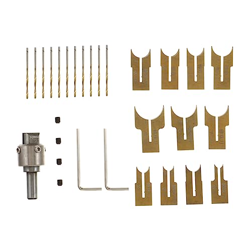 Yardenfun 24Stücke Teiliges Bohrer Set Für Buddha Perlen DIY Schmuck Holzbearbeitungswerkzeug Ringbohrer Und Perlenbohrset Für Präzise Holzbearbeitung von Yardenfun