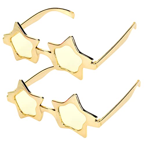 Yardenfun 2Stücke Sternbrillen für Lustige Cosplay Party Goldene Foto Requisiten für Frauen Männer für Festivals Feiern Langlebig Leicht Yardenfun 2Stücke Sternbrillen für Lustige Cosplay Party Goldene Foto Requisiten für Frauen Männer für Festivals Feiern Langlebig Leicht von Yardenfun